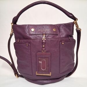 Marc Jacobs Purple Leather Shoulder Bag